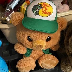 Bass Pro Shops Brown Bear with Green Hat